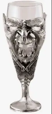 Royal Selangor Lord Of The Rings “ORC” of Mordor Pewter & Glass Wine Goblet LotR