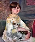 Portrait of Mademoiselle Julie Mane by Pierre-Auguste Renoir Giclee Repro Canvas