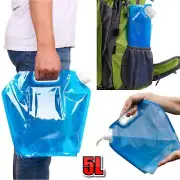 5 Collapsible Water Container Outdoor Hiking Fishing Camping Water Storage Bag