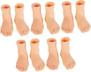 Generic 10pcs Mini Finger Feet Puppets for Cats Creative Play Props to Encourage Exercise Physical Activity Vinyl for Engaging Cat Fun