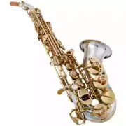 Soprano Saxophone 9937 Silvering Gold Key With Case Sax Mouthpiece Ligature