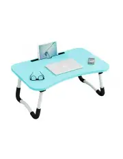 [SOGA] Portable Bed Table Adjustable Foldable Study Table Laptop in Blue