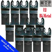 12x Bi-metal Saw Blade Oscillating Multi Tool Dewalt Dremel Makita Ridgid Fein