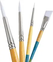 Princeton Snap White Synthetic Paint Brush Set Includes 4 Paint Brushes