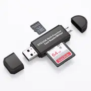 Micro USB OTG to USB 2.0 Adapter SD TF Micro Card Reader For PC Mobile Phone