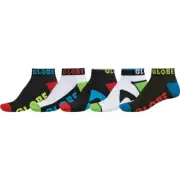 Globe Destroyer Ankle Sock 5 Pack Boys in Multi - Size -