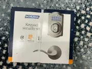 NEW Schlage keypad security set FE595 V CAM 619 ACC, satin nickel
