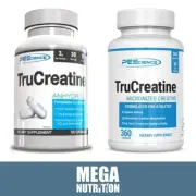 PEScience TruCreatine Micronized Creatine Anhydrous Capsules Pre Workout Energy