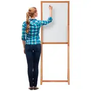 J.Burrows Mobile Whiteboard/Corkboard 600x900mm Pine Frame