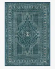 305' x 425' | Machine Washable Runner Rug | Kid & Pet Friendly | Indoor Rug | Nomad Blue Flatwoven Rug by Martyn Lawrence Bullard | Ruggable