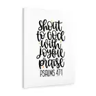 Psalms 47:1 Joyful Praise Bible Verse Canvas Christian Wall Art