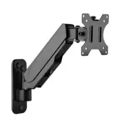 Brateck Single Screen Wall Mounted Gas Spring Monitor Arm,17'-32',Weight Capacit