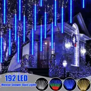 8Pcs Meteor Shower Rain Lights LED String Lights Christmas Party Yard Tree Decor