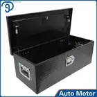 30"X13"X10" ALUMINUM TRUCK TRUNK BED TOOL BOX PICKUP TRAILER STORAGE+LOCK BLACK