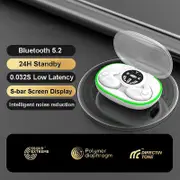 Invisible Sleep Earphones Wireless Bluetooth 5.3 Headphones IPX5 Waterproof Noise Reduction Earbuds Touch Control Headsets white