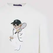 [Ralph Lauren Purple Label] Ralph Lauren Purple Label-Classic Cream White Cashmere Pullover-Uomo M STAND