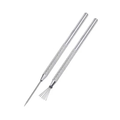Feather Wire Texture & Needle Detail Tool for Pottery Clay Sculpting Easy Use