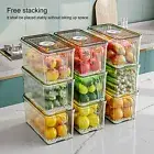 Refrigerator Storage Box Drawer Type Foods Storage Sealed Lid Food Storage Box