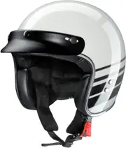 Redbike RB-805 Highway Jet Helmet, black-grey, Size S for Men Black Grey