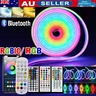 RGB Neon Rope COB LED Strip Lights Wifi Bluetooth Dimmable Flex Bar Sign Light