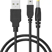 120CM USB PSP Charger Cable for PSP 1000/2000/3000/PS3 Charging Cable, 3.9ft 2 in 1 USB Data Charger Cord Lead
