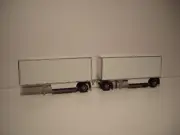 DIECAST MASTERS 1/50 WHITE WABASH 28' PUP DRY VAN TRAILERS SAME AS FIRST GEAR