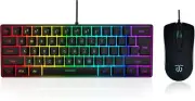 DGG 60% Gaming Keyboard and Mouse Combo, Small Keyboard and Mouse Set, Mini 61