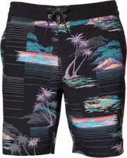 O'Neill Scenic Cruzer Lines Board Shorts - NWT Mens 31 Blk / Multi - #46482-B4