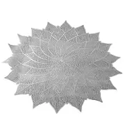 Silver PVC Placemat 38cm