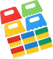 ADOCARN 10pcs Paint Brush Ergonomic Scraping Tool for DIY Art Projects Kindergarten Painting Accessories Encourages Imagination and Creativity