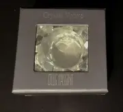 OLEG CASSINI CLEAR CRYSTAL VOTIVE NATCHEZ NEW IN BOX