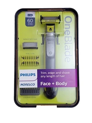 Philips Norelco OneBlade Face Body Shaver Hybrid Mens Electric Trimmer Cordless
