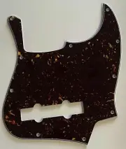 For Fit Jazz Bass Guitar 5 String JB Style Guitar Pickguard 4 Ply Brown Tortoise