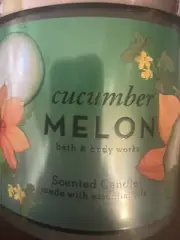 Bath & Body Works Cucumber Melon 3 Wick Scented Candle 14.5 oz
