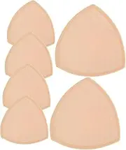 ARTSEWPLY Thick Bottom Bra Pads Swimsuit Cups Inserts Butt Pads Inserts Waterproof Soft Sponge 3 Pairs for Lingerie