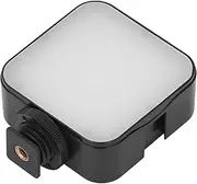LED Video Light, 49 LED Beads Camera Light w 3 Cold Shoe, Portable Photography Lighting, On Camera 6500K Dimmable Panel Lamp Battery Powered for Live Streaming Video Recording