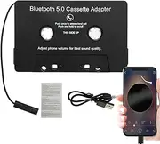 Audio Cassette Adapter | Wireless 5.0 Cassette Receiver | Call Audio Adapter, Seamless Integration Cassette for Vehicle Sound System, Desk Player