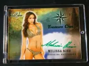 2015 Benchwarmer MELISSA RISO Treasure Chest Green Foil Auto/10 PLAYBOY Doritos