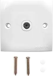 TV Aerial Socket Coax Wall Faceplate White