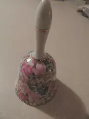 PORCELAIN BELL FROM JAPAN FLOWER ALL OVER