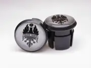 Bianchi handlebar bike caps, Bianchi Bike end plugs Bianchi silver black