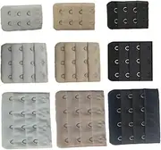 [SHERCHPRY] 9 Pack Bra Extender Buckles Bra Lengthened Strap 3 Rows Hooks for Women for Comfortable Fit