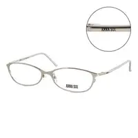 在飛比找PChome24h購物優惠-Anna Sui 日本安娜蘇 個性經典造型平光眼鏡(銀) A