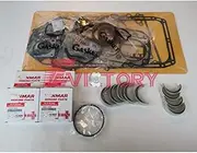 for yanmar 4TNE84 Engine Parts Piston Ring + Full Gasket kit + Big Small Bearing Set + Oil Pump