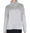 NWT EILEEN FISHER Cozy Brushed Terry Funnel Neck Dark Pearl Box-Top Size XXS