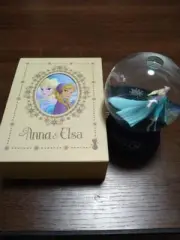 Disney Frozen book clock and snow globe Set New from Japan