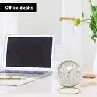 Analog Alarm Clock Light Emitting Silent Non Ticking Clock for Kid (White)