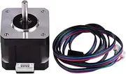 42 Stepper Motor 2 Phase 0.9 Degree Step Angle Low Noise 17HS4401S Stepping Motor with 1m Cable for CNC 3D Printer ALKOY