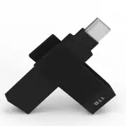 iXflash 1 TB Backup Flash Drive USB A & USB C for iPhone iPad & Computer Black