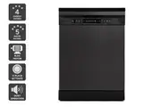 Kogan 60cm Freestanding Dishwasher (15 Place, Black Stainless Steel)